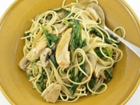 Recipe for White Wine Sauce Over Chicken Fettuccine