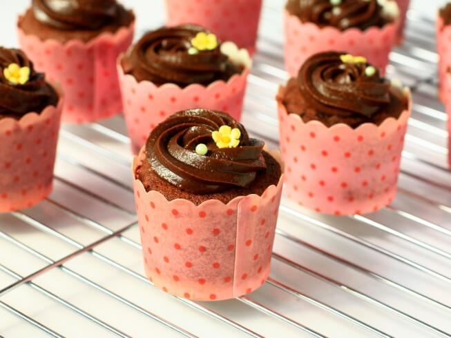 photo of Dark Chocolate Red Beet Cupcakes