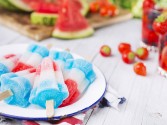 Red, White and Blue Rocket Popsicles