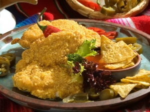 recipe for crunchy oven-fried chicken breasts
