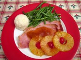 Baked Ham Slices With Pineapple Glaze