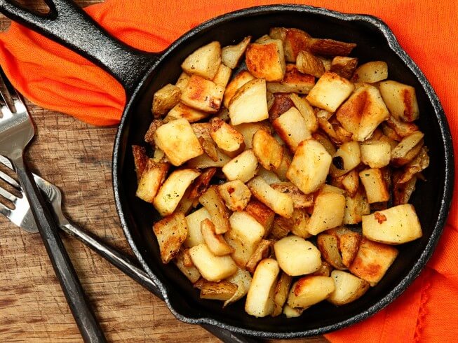 photo of Iron Skillet Baked Potatoes