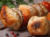 Shish-Kebabs with Peanut Dipping Sauce