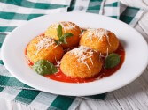 view the recipe for Arancini (Italian Stuffed Rice Balls)