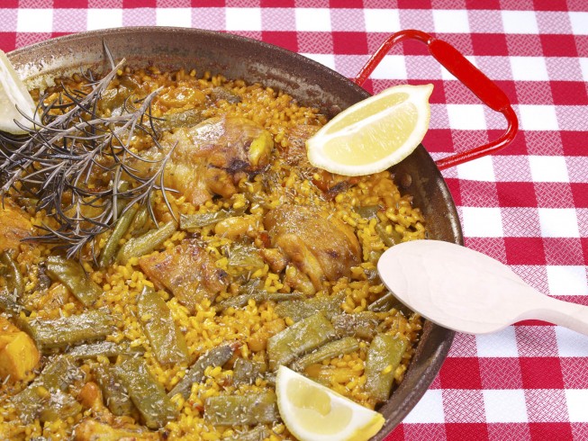 rabbit-paella-recipe-recipes-paella-recipe-food-52