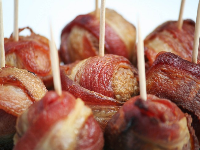 photo of Bacon Wrapped Meatballs