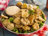 French Fried Pickles Using Pancake Mix