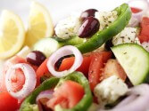 Feta, Romaine, And Vegetable Greek Salad
