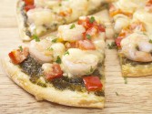 Grilled Shrimp and Cilantro Pesto Pizza
