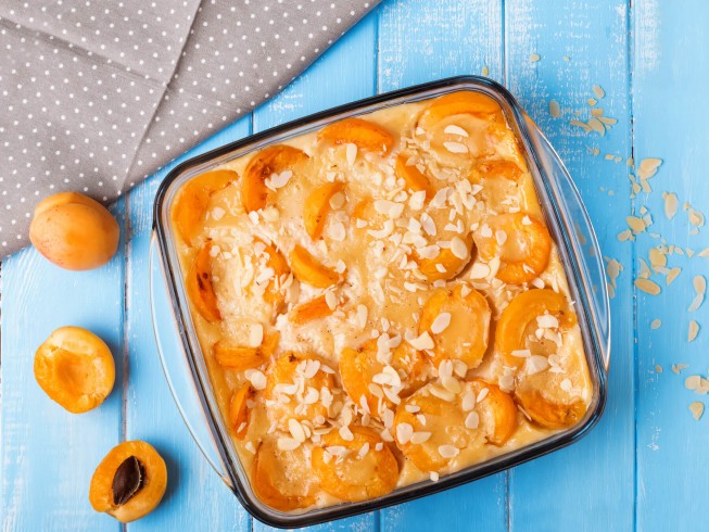 Apricot Almond Clafoutis Recipe | CDKitchen.com-image