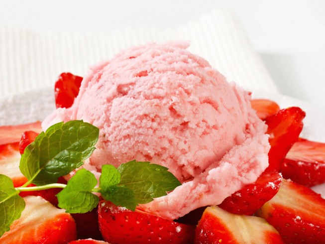 Super Strawberry Sherbet Recipe Cdkitchen Com