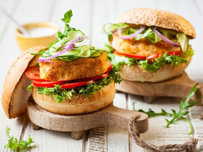 Spicy Shrimp Burgers Recipe | CDKitchen.com