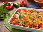 photo of Chicken Enchiladas with Pasilla Chile Sauce