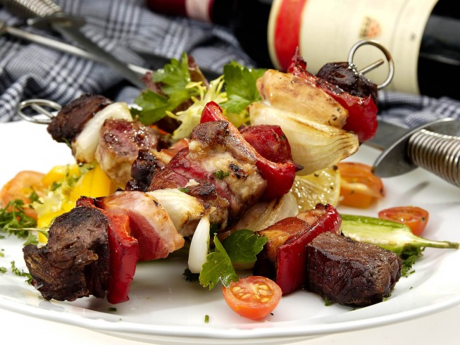 Chicken And Beef Kabobs