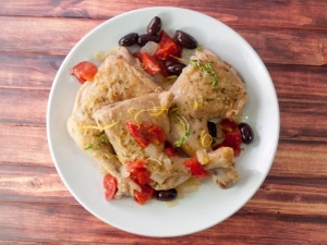 recipe for braised chicken with lemon and olives