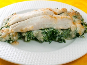recipe for flounder with spinach-ricotta filling