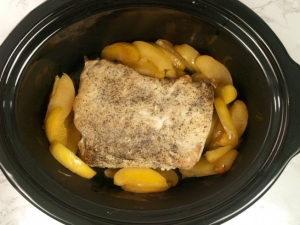 recipe for slow cooker apple glazed pork roast