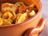 Filled Agnolotti with Tomato-Basil Sauce
