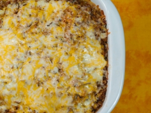 recipe for mexican pork chop and refried bean casserole