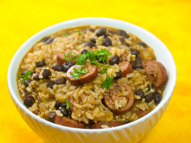 photo of Easy Kick'n Turkey Sausage With Black Beans And Rice