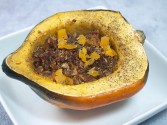 Sausage Stuffed Acorn Squash