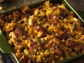Cornbread Dressing Made With Neck Meat