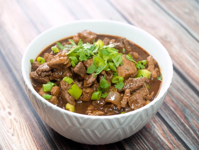 photo of Beef And Pork Chili Stew With Beer