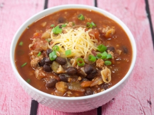 recipe for max's deli turkey black bean chili