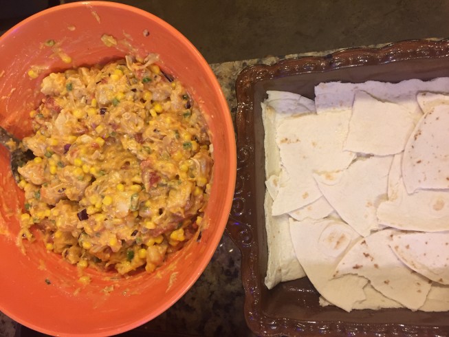 photo of King Ranch Chicken With Flour Tortillas