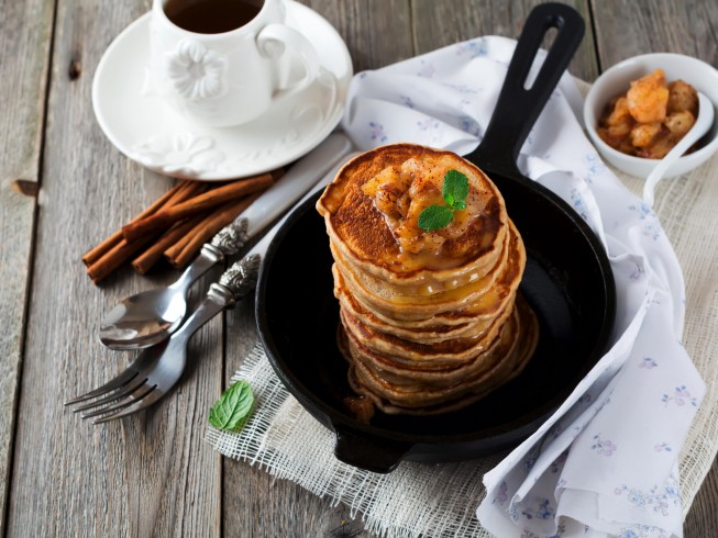 Buckwheat-Cinnamon Pancakes