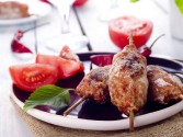 photo of Ground Lamb Skewers with Date and Fig Chutney