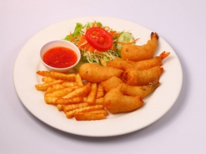 recipe for deep-fried prawns with batter