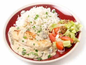 recipe for buttermilk baked chicken with mushroom cream sauce