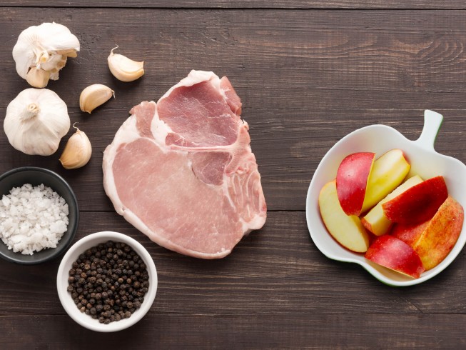 photo of Pork Steaks And Baked Apples