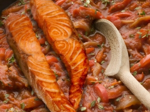 recipe for salmon en piperade