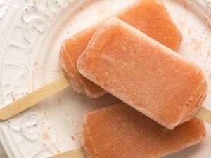 recipe for strawberry and peach ice pops