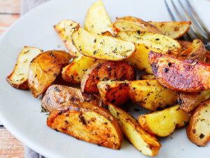 recipe for easy garlic skillet potatoes