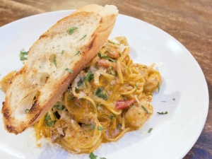 recipe for angel hair pasta with tomato seafood cream sauce
