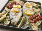 Baked Whole Sea Bass With Fennel