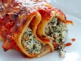 Make Ahead Spinach Manicotti