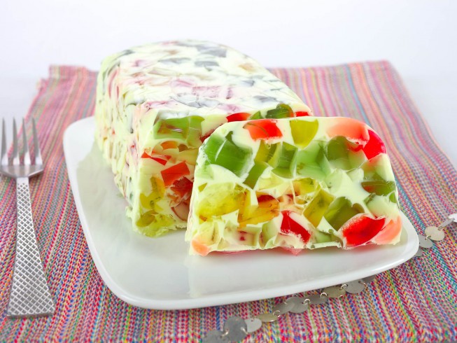 Broken Glass Jello Salad Recipe | CDKitchen.com | Recipe Cart