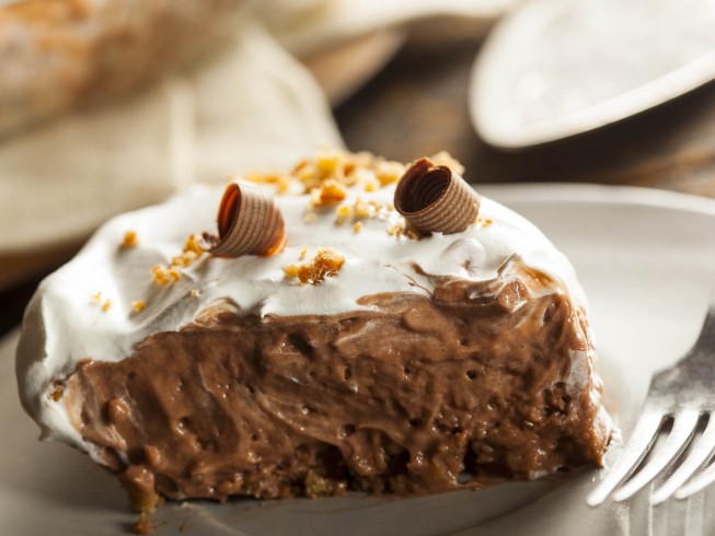 French Silk Chocolate Pie Recipe | CDKitchen.com-image