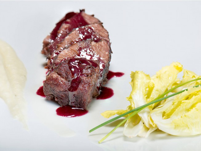 photo of Seared Sirloin With Sweet Balsamic Sauce