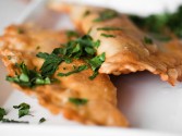 Cafe Tu Tu Tango's Empanadas With Cilantro Sour Cream