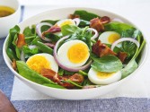 Wilted Spinach Salad With Warm Bacon Dressing