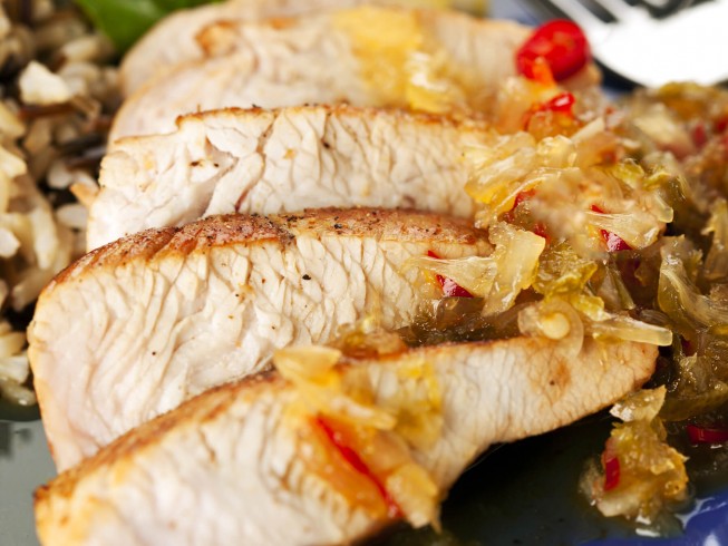 photo of Turkey Breast With Sweet And Sauerkraut Dressing