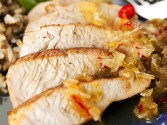 Turkey Breast With Sweet And Sauerkraut Dressing