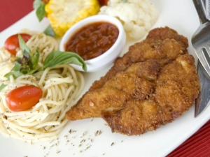 recipe for corn meal oven-fried chicken