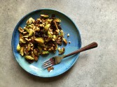 Sauteed Brussels Sprouts with Garlic and Pine Nuts