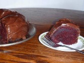 Raspberry Chocolate Fudge Red Velvet Cake